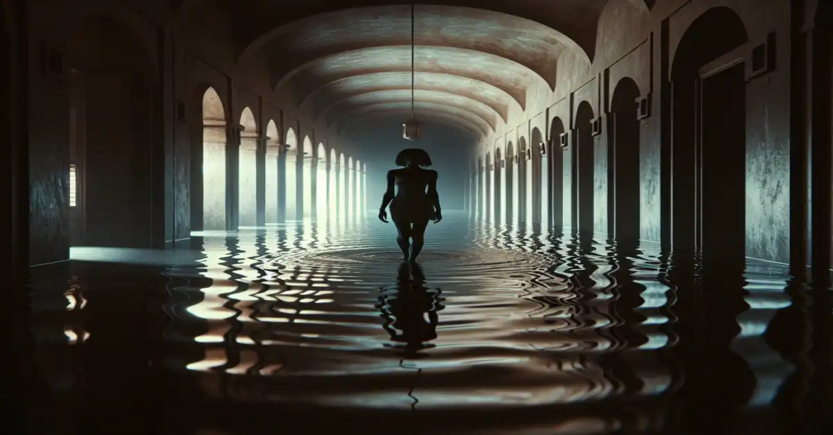 soñar con agua sucia desbordada