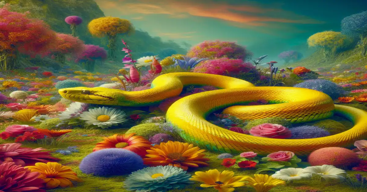 soñar con serpiente amarilla